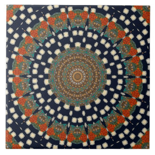  Dekoratives Mandala  Fliese