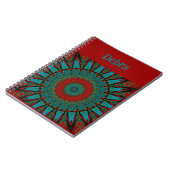 Dekoratives Mandala Notizbuch Notizblock (Linke Seite)