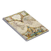 Dekoratives Mappe Monde Globe-Notebook Notizblock (Rechte Seite)
