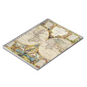 Dekoratives Mappe Monde Globe-Notebook Notizblock (Linke Seite)