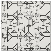 Dekoratives Martini-Glasmuster Vintag Martinis Stoff (Muster)