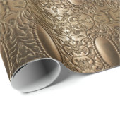 Dekoratives Metallisches Altes Silber Eleganter Ch Geschenkpapier (Rolleneckpunkt)