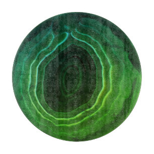 Dekoratives modernes grünes modisches schneidebrett