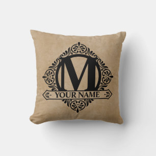 Dekoratives Monogramm-Design-Wurfkissen Kissen