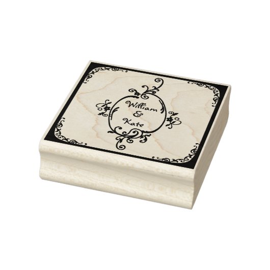Dekoratives Monogramm Gummistempel (Stempel)
