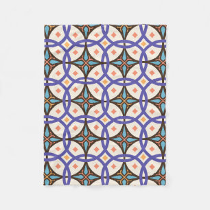 Dekoratives Mosaik Keramik Verzierte Fliesenmuster Fleecedecke