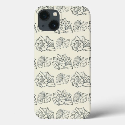 Dekoratives Muschel-Muster Case-Mate iPhone Hülle (Rückseite)