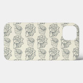 Dekoratives Muschel-Muster Case-Mate iPhone Hülle (Rückseite (Horizontal))