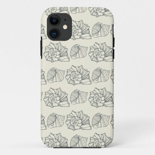 Dekoratives Muschel-Muster Case-Mate iPhone Hülle (Rückseite)