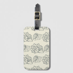 Dekoratives Muschel-Muster Gepäckanhänger