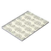 Dekoratives Muschel-Muster Notizblock (Linke Seite)