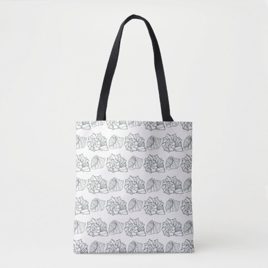 Dekoratives Muschel-Muster Tasche (Vorderseite)