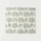 Dekoratives Muschel-Muster Wandteppich (Vorderseite (Horizontal))