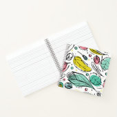 Dekoratives Muster aus Gürtelblättern l Modernes R Notizblock (Innenseite)