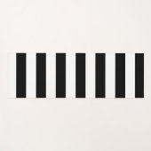 Dekoratives Muster aus schwarz-weiß Streifen Yogamatte (Vorderseite (Horizontal))