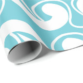 Dekoratives Muster der Abstrakten Krümmung Geschenkpapier (Rolleneckpunkt)