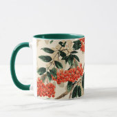 Dekoratives Muster der Berry Floral Tasse (Links)