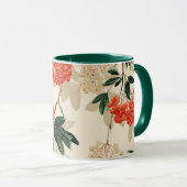 Dekoratives Muster der Berry Floral Tasse (VorderseiteRechts)
