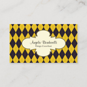 Dekoratives Muster der Retro-Visitenkarte für die Visitenkarte