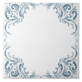 Dekoratives Muster des blauen Mittelmeers Fliese