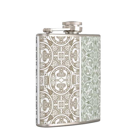 Dekoratives Muster Flachmann (Rechts)