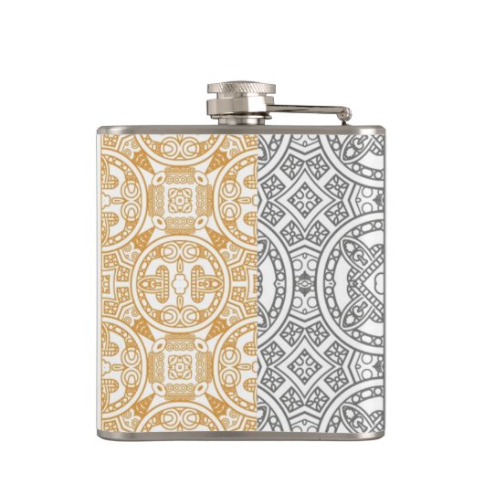 Dekoratives Muster Flachmann (Rückseite)