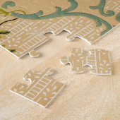 Dekoratives Muster für antikes, florales Tapeten Puzzle (Seite)