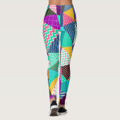Dekoratives Muster für Vintages Muster Leggings (Rückseite)