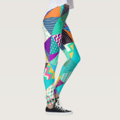 Dekoratives Muster für Vintages Muster Leggings (Rechts)