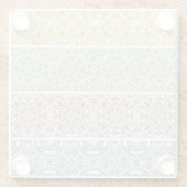 Dekoratives Muster Glasuntersetzer (Rückseite)