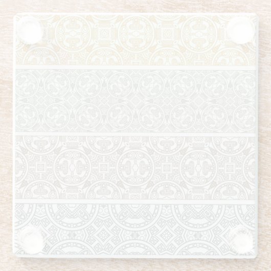 Dekoratives Muster Glasuntersetzer (Rückseite)