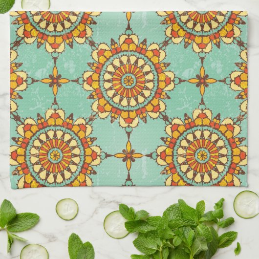 Dekoratives Muster Handtuch (Gefaltet)