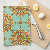 Dekoratives Muster Handtuch (Viertel Falte)