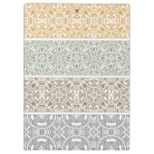 Dekoratives Muster Klemmbrett (Rückseite)