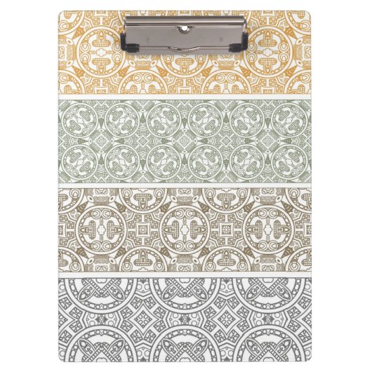 Dekoratives Muster Klemmbrett (Vorderseite)