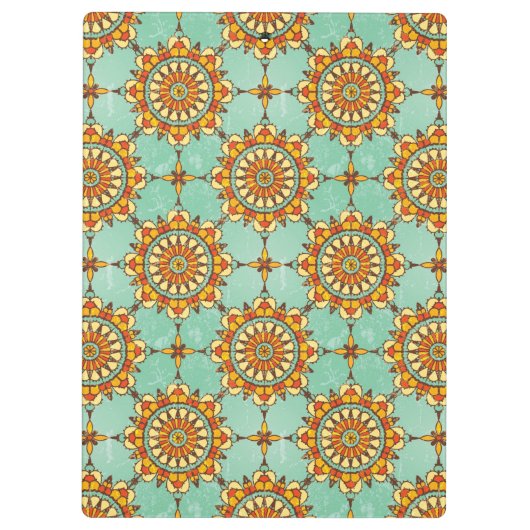 Dekoratives Muster Klemmbrett (Rückseite)