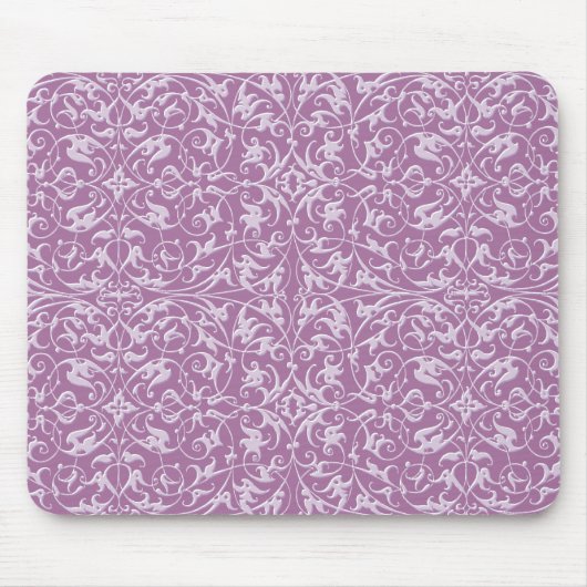 Dekoratives Muster lila Mousepad (Vorne)