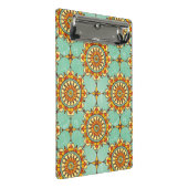 Dekoratives Muster Mini Klemmbrett (Schrägansicht)