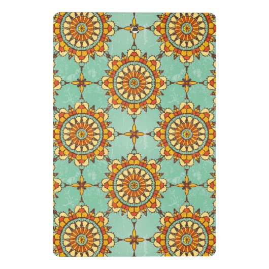 Dekoratives Muster Mini Klemmbrett (Rückseite)