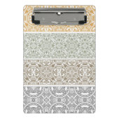 Dekoratives Muster Mini Klemmbrett (Vorderseite)