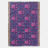 Dekoratives Muster mit Herzen Decke (Vorderseite Vertikal)