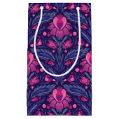 Dekoratives Muster mit Herzen Kleine Geschenktüte (Vorderseite)