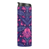 Dekoratives Muster mit Herzen Thermosbecher (Nach rechts gedreht)