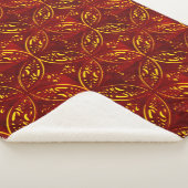 Dekoratives Muster Sherpa Blanket Sherpadecke (3/4)