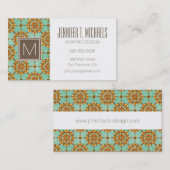 Dekoratives Muster Visitenkarte (Vorne/Hinten)