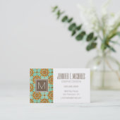 Dekoratives Muster Visitenkarte (Stehend Vorderseite)