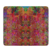 Dekoratives, mystisch-farbenfroh rosa Thema Schneidebrett (Vorderseite)