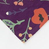 Dekoratives, nahtloses Blumenmuster. Fleecedecke (Ecke)