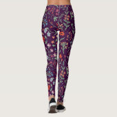 Dekoratives, nahtloses Blumenmuster. Leggings (Rückseite)