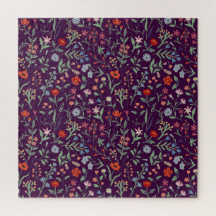 Dekoratives, nahtloses Blumenmuster. Puzzle